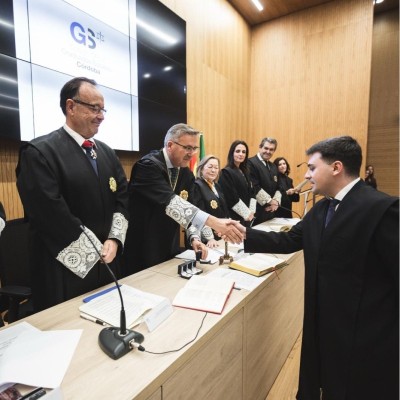Luis Pastor Zurita en el acto de su colegiación en el Ilustre Colegio Oficial de Graduados Sociales de Córdoba